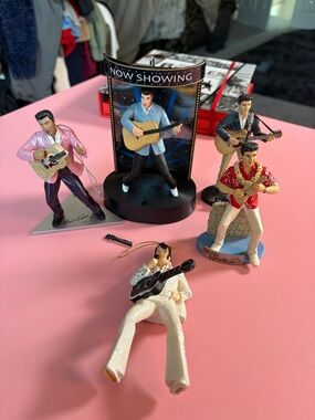 Elvis Presley Collectible Ornament figurine lot